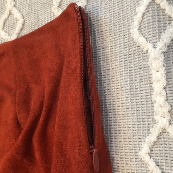 Forever21+ Burnt Orange Skirt - Picture 3 of 3